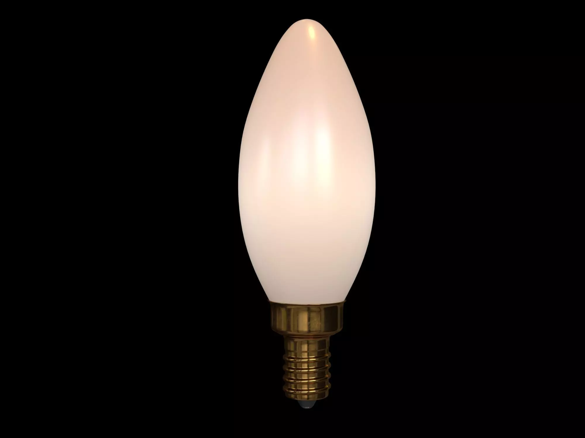 Candelabra Bulb  Low-poly 3D model_0
