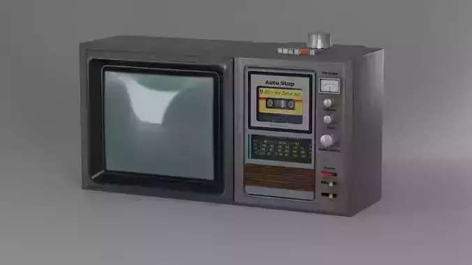Retro Multi TV  3D model
