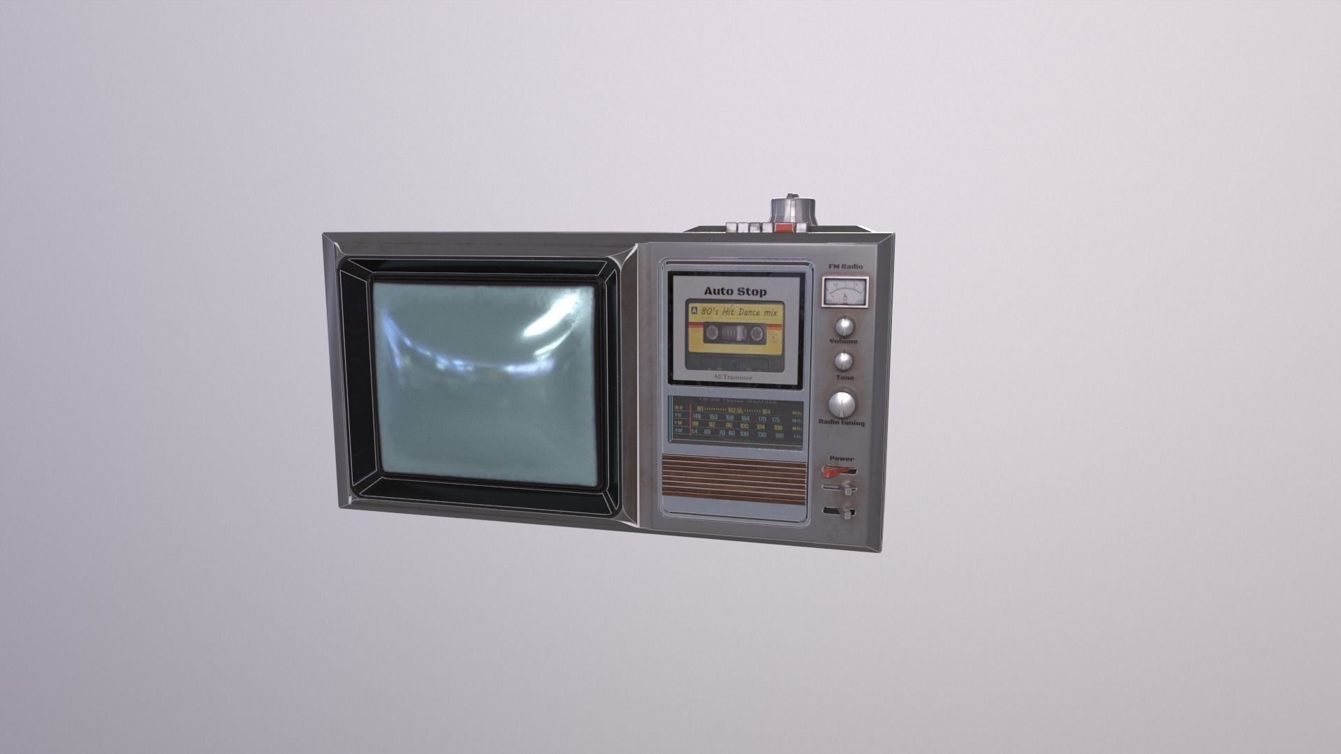 Retro Multi TV  3D model_5