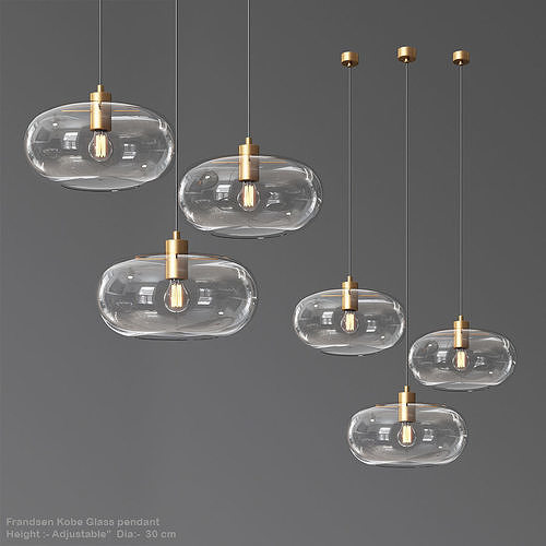 Frandsen Kobe Glass pendant 3D model