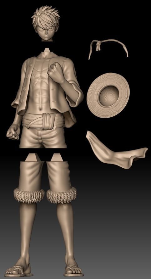 Luffy from One Piece 3D print model_3
