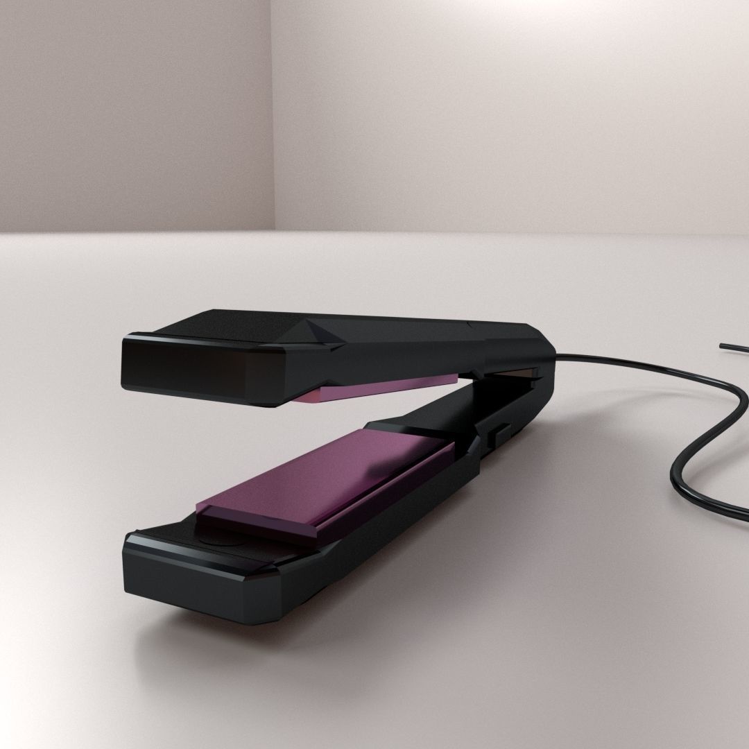 Hair Straightener 3D model_2