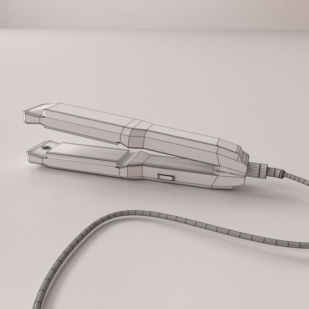 Hair Straightener 3D model_4