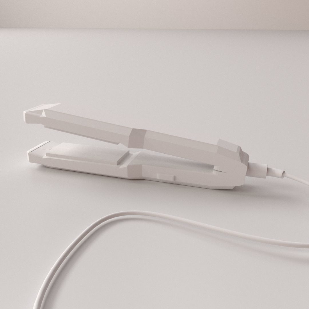 Hair Straightener 3D model_3