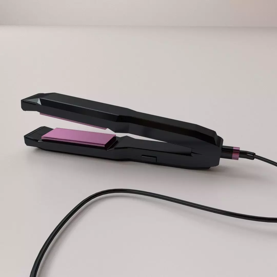 Hair Straightener 3D model_0