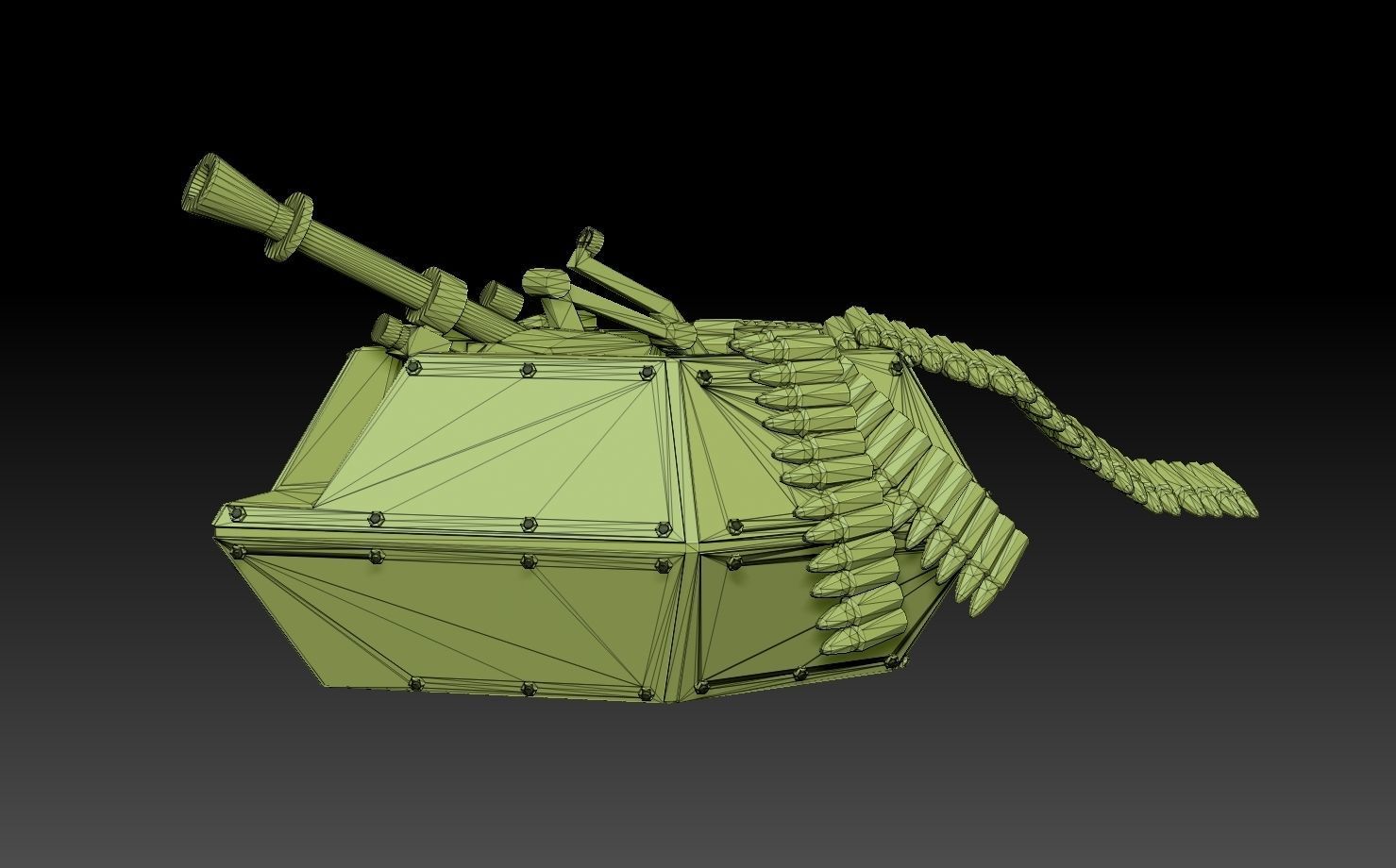 AA Gun Pillbox Turret 3D print model_18