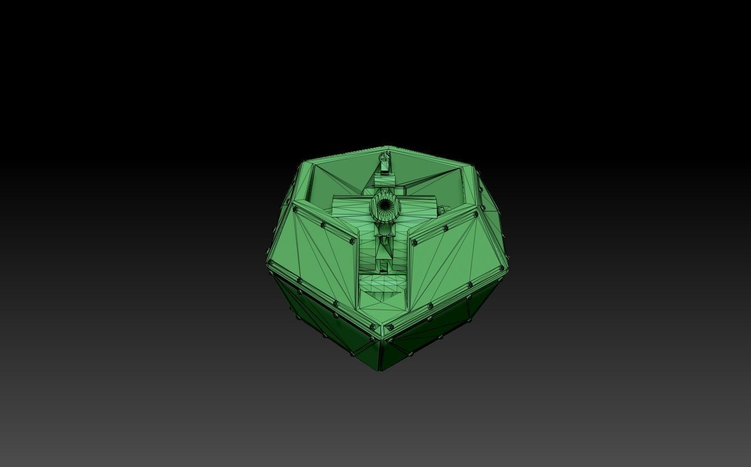 AA Gun Pillbox Turret 3D print model_12