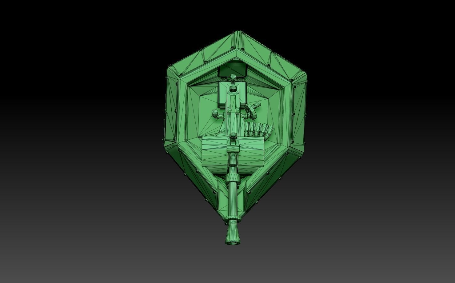 AA Gun Pillbox Turret 3D print model_15