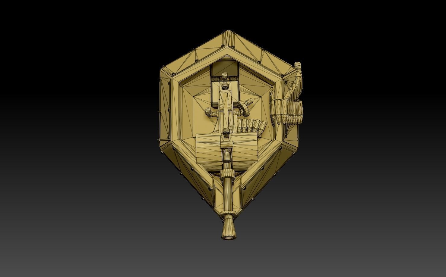AA Gun Pillbox Turret 3D print model_23