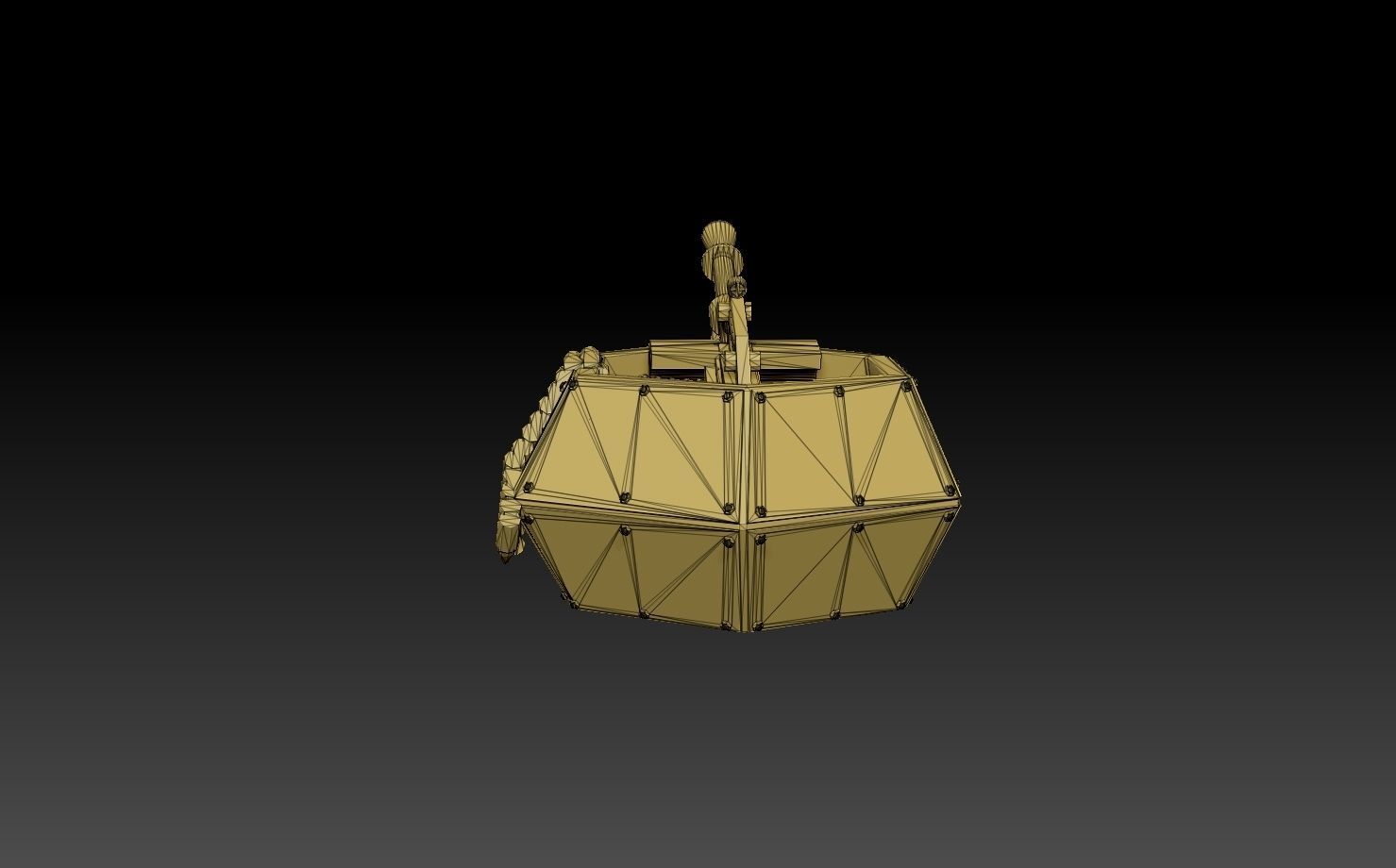 AA Gun Pillbox Turret 3D print model_25