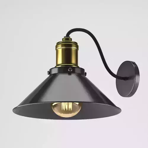 Wall lamp Minsk from Leroy Merlin black 3D model