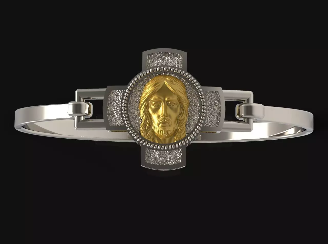 BRACELET CROSS N - 16 3D print model_0