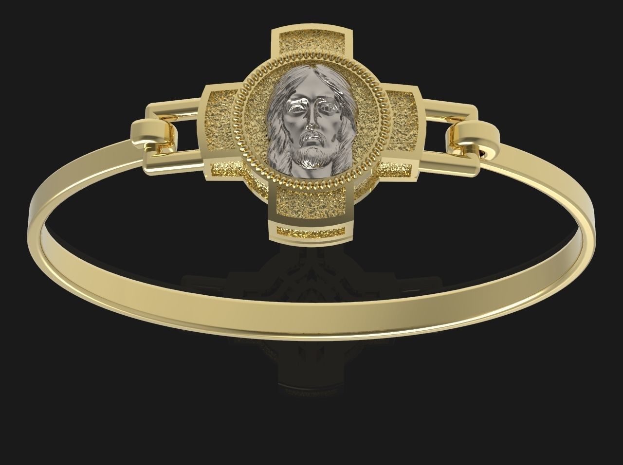 BRACELET CROSS N - 16 3D print model_1