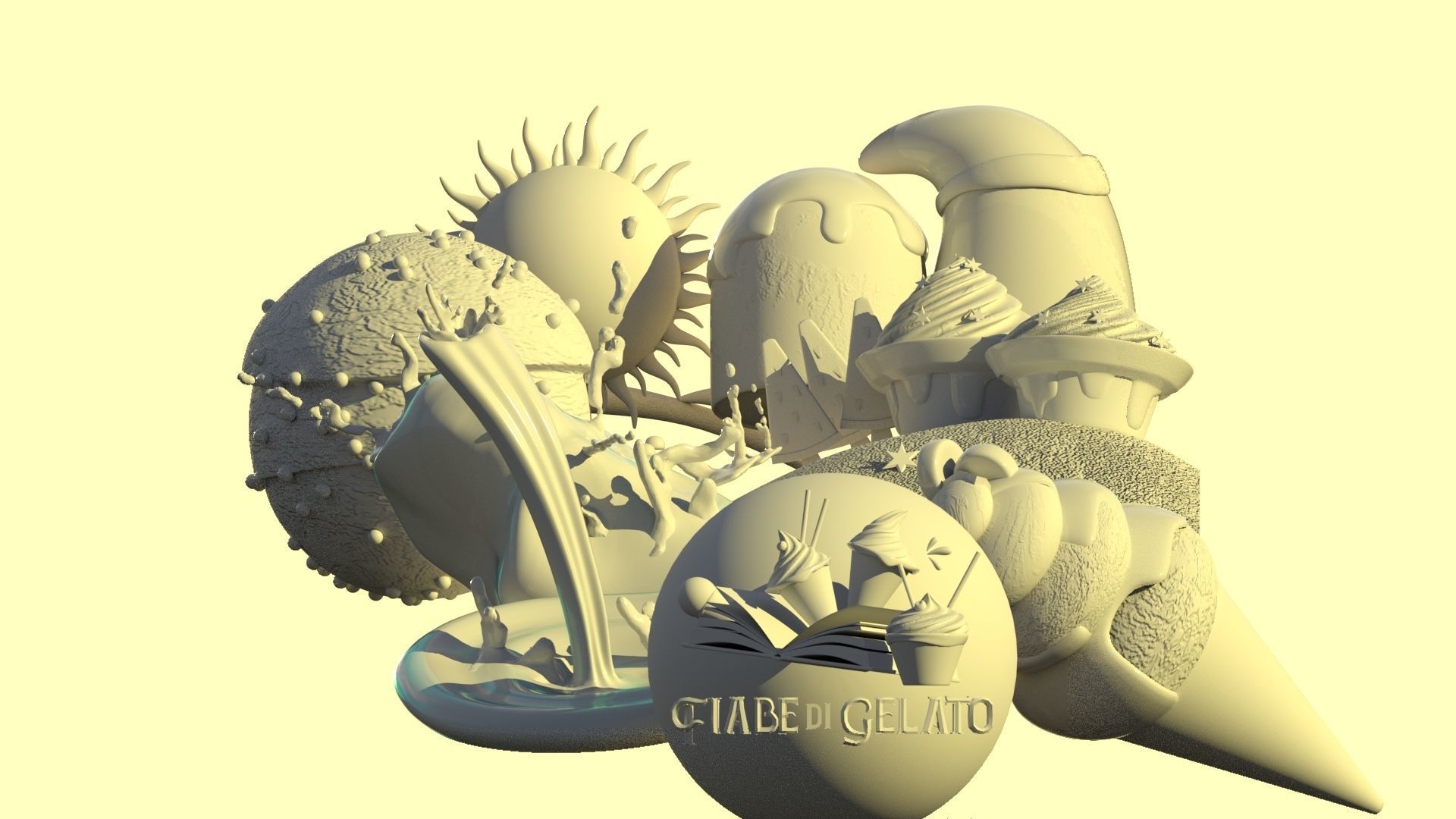 Ice-cream 3D model_2