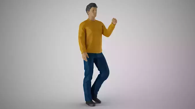 Standing Talking Man