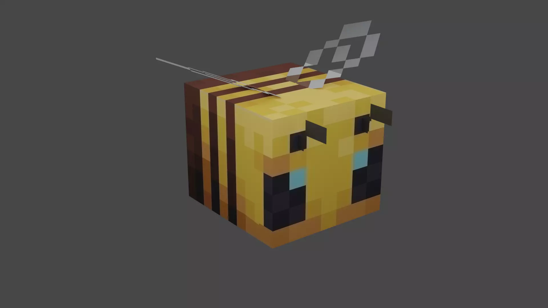 Minecraft Bee Free Free low-poly 3D model_0