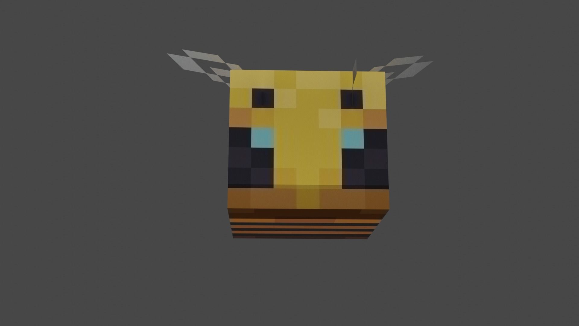 Minecraft Bee Free Free low-poly 3D model_1