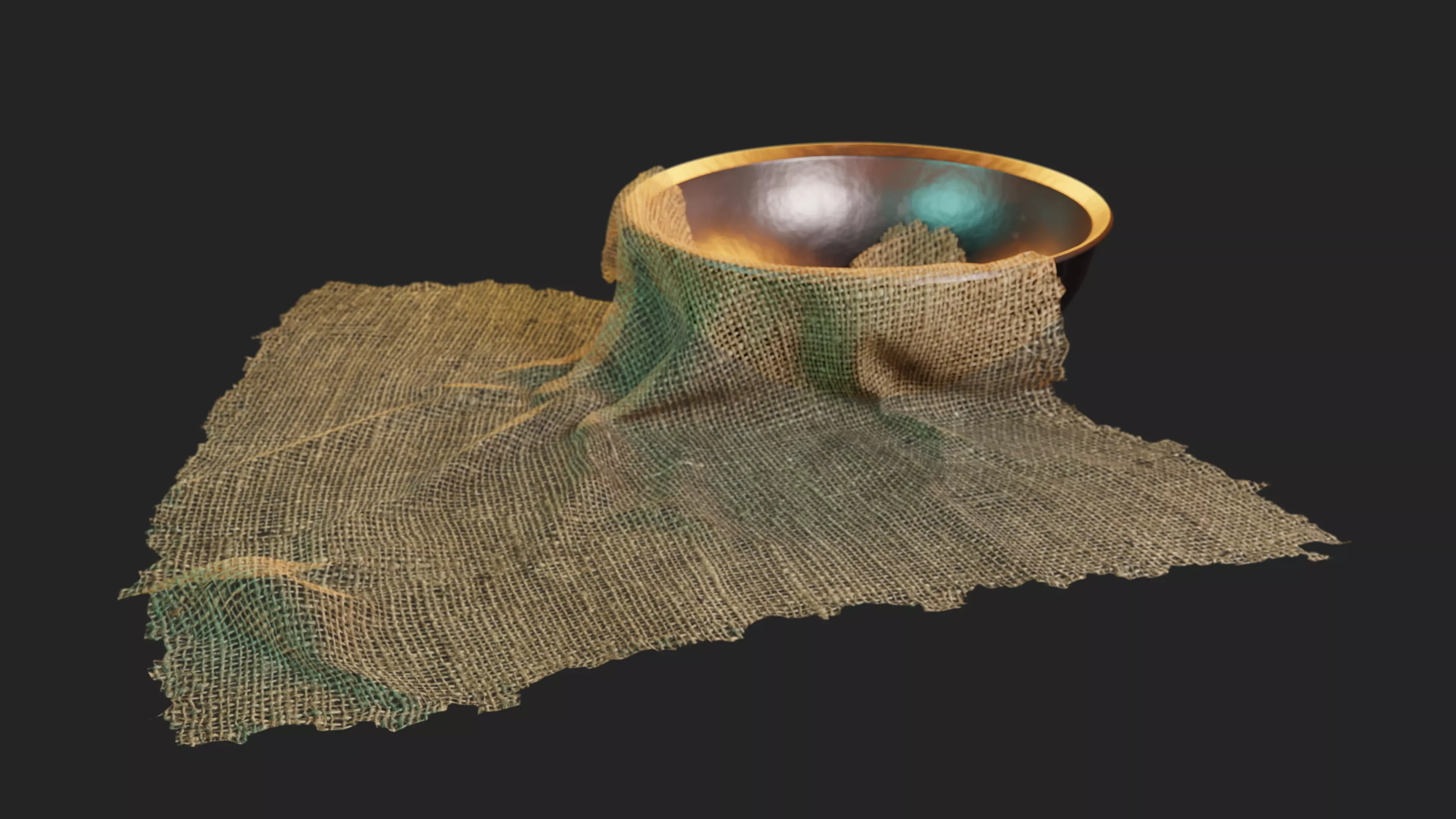 BOWL AND FABRIC 3D model_0