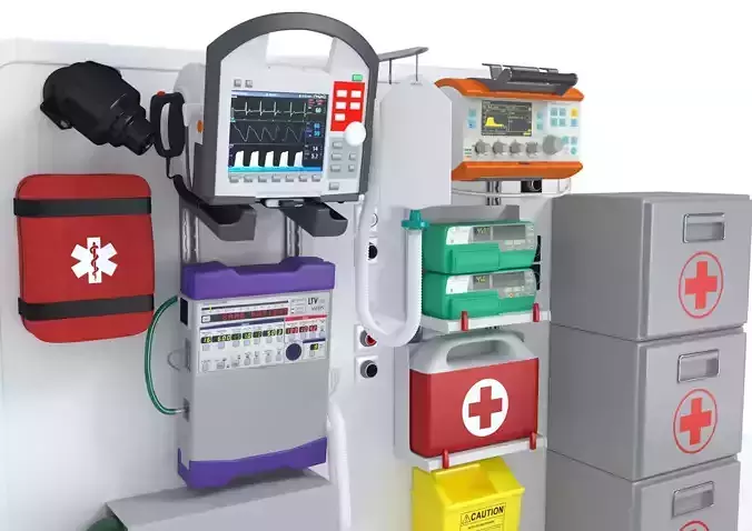 Ambulance Equipment 2 3D model