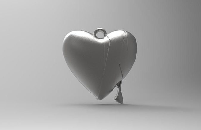 Bandage heart pendant 3D print model