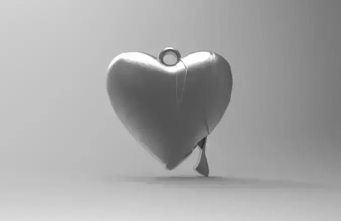 Bandage heart pendant