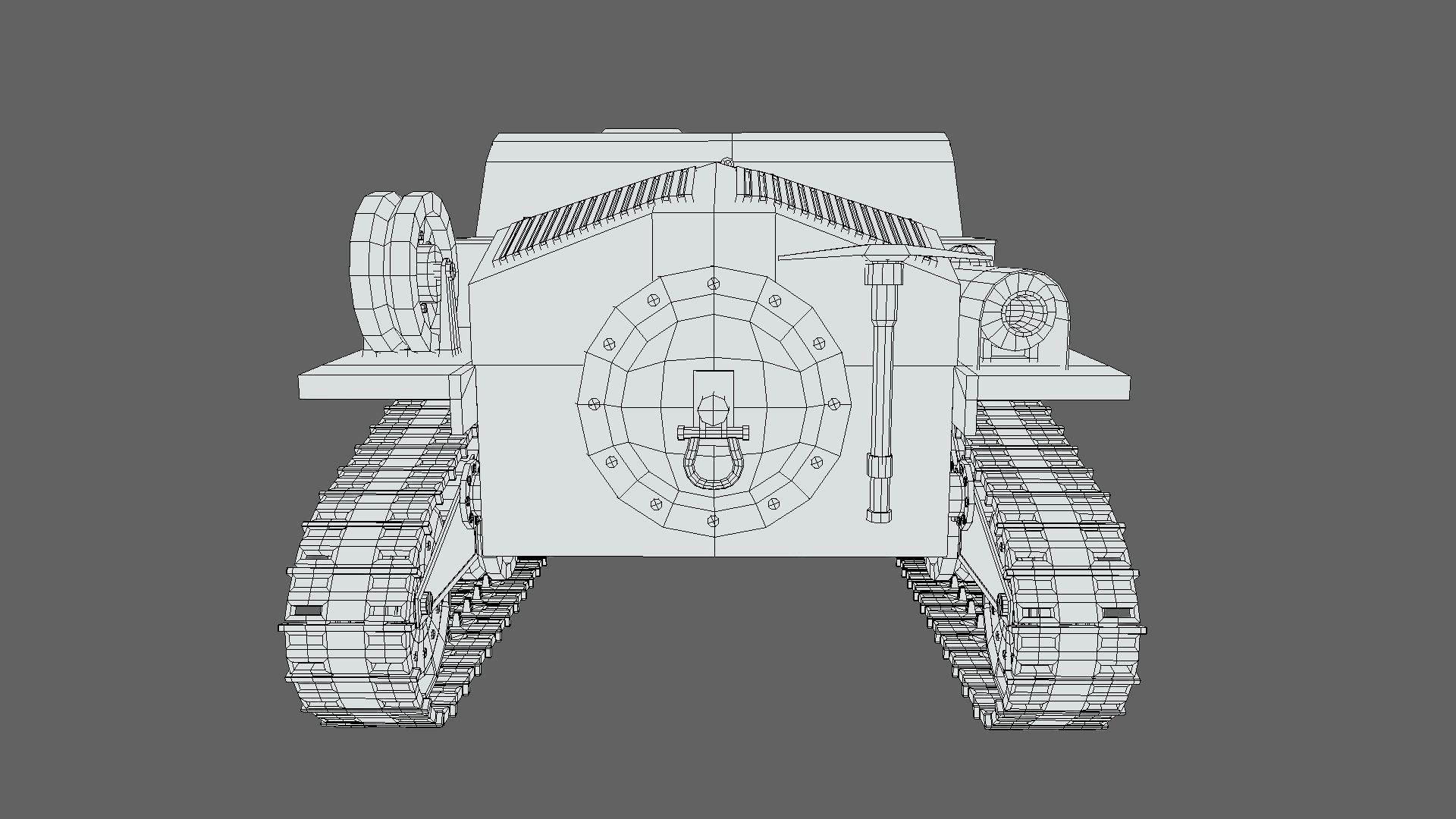 Cartoon Semovente L40 da 47-32 Tank 3D model_16