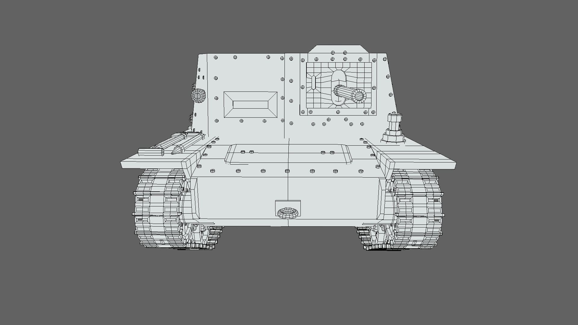 Cartoon Semovente L40 da 47-32 Tank 3D model_20
