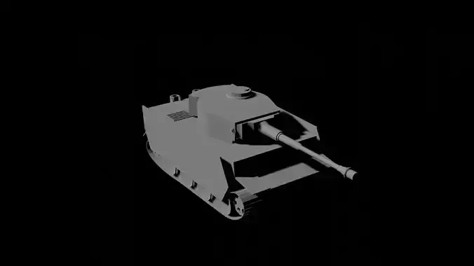 Tiger lowpoly tank