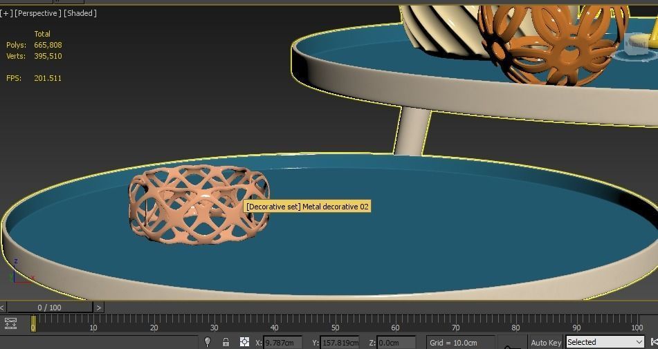 Decorative set 01 3D model_9