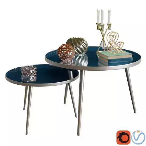 Decorative set 01 3D model