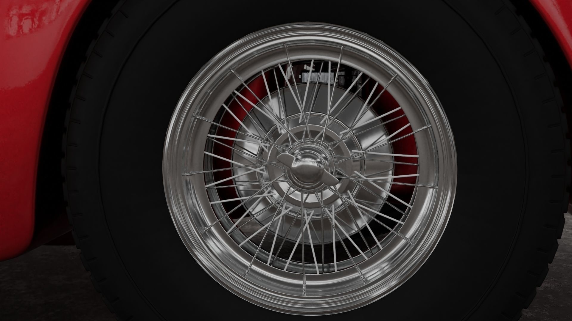 ASTON MARTIN DB3 1953 3D model_4
