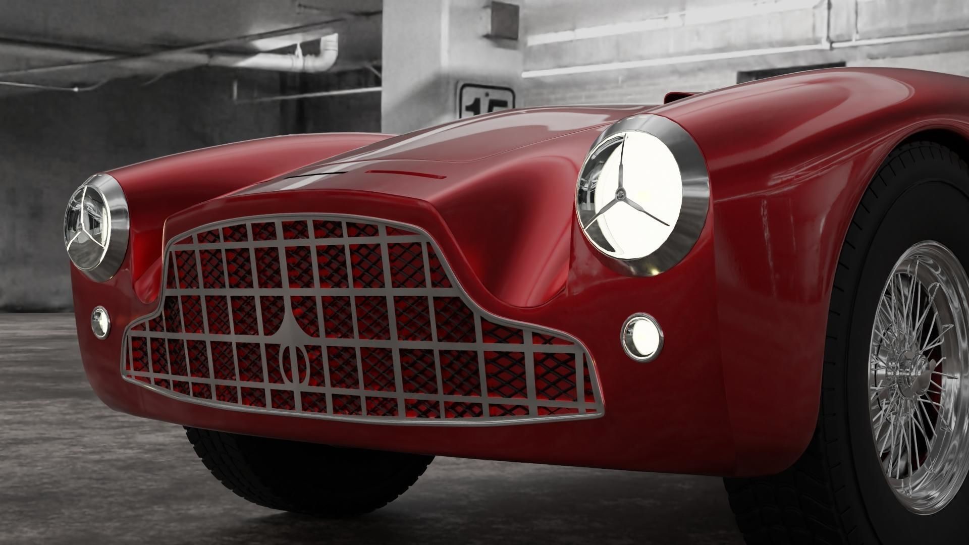ASTON MARTIN DB3 1953 3D model_5