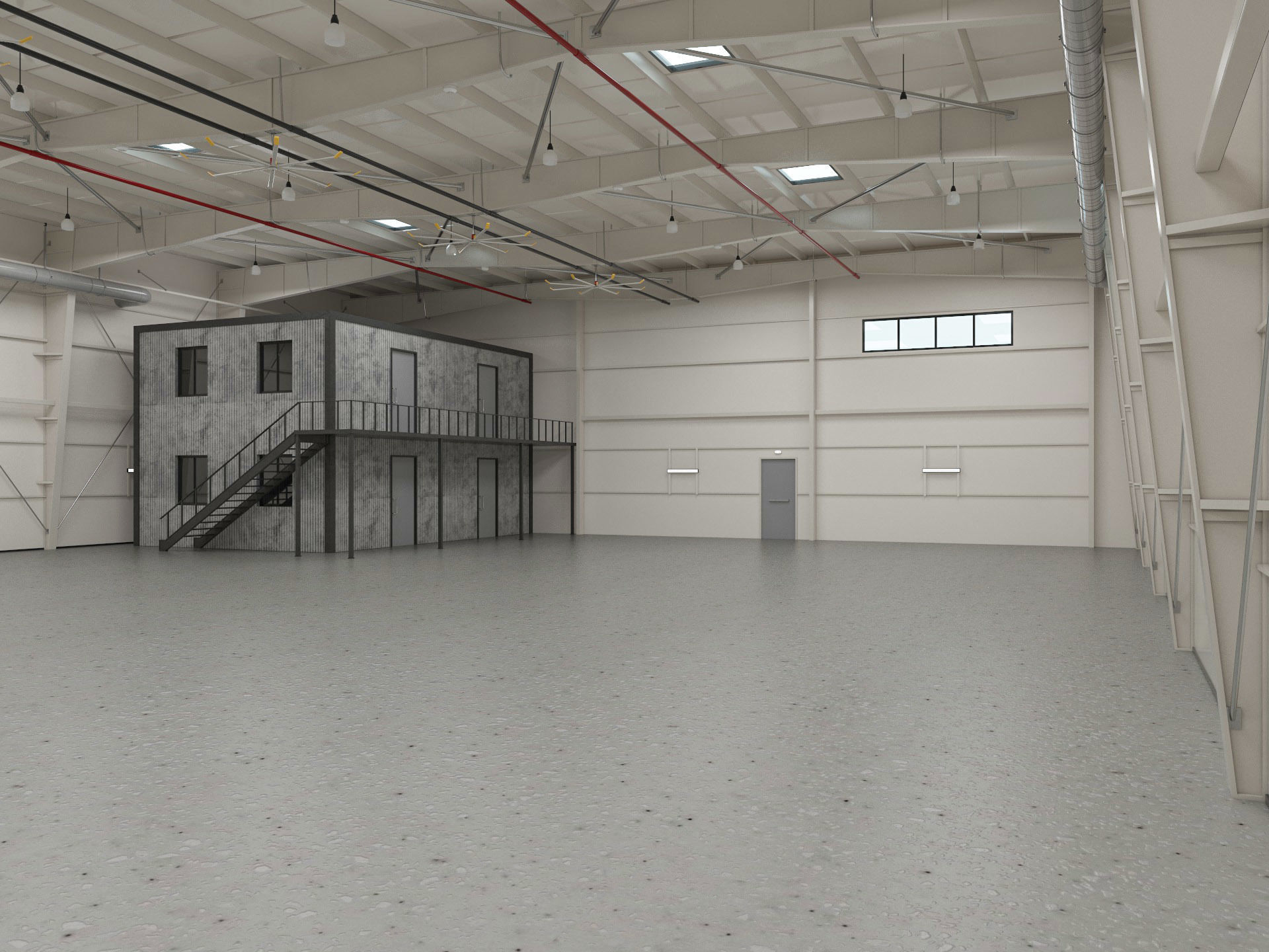 Hangar 2 3D model_1
