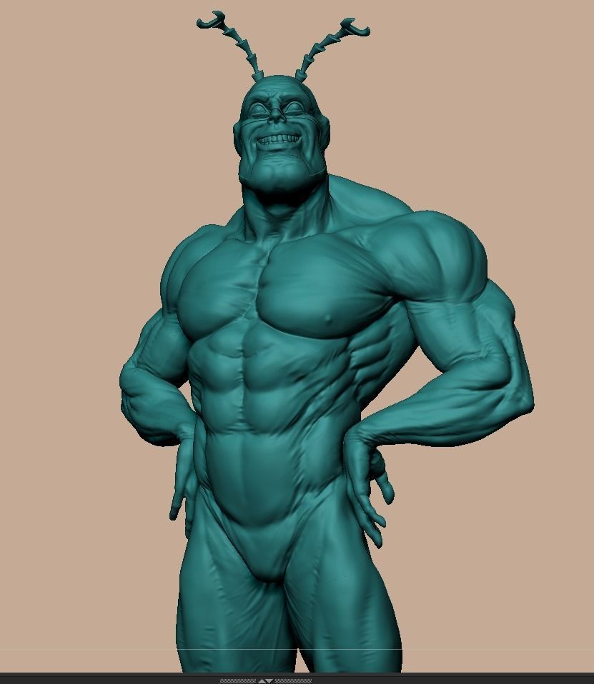 The Tick Statue 3D print model_4