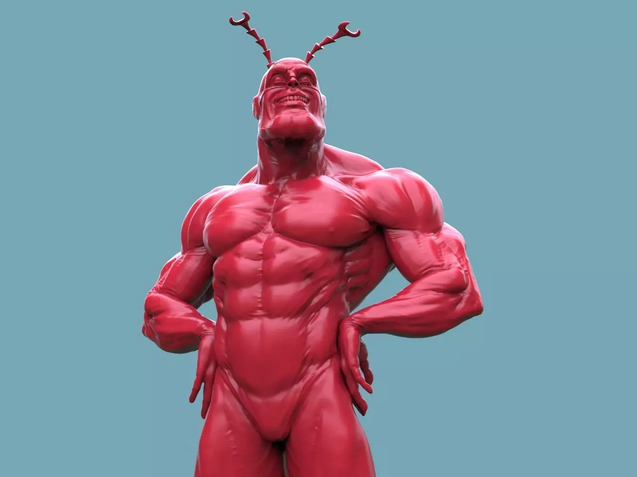 The Tick Statue 3D print model_0