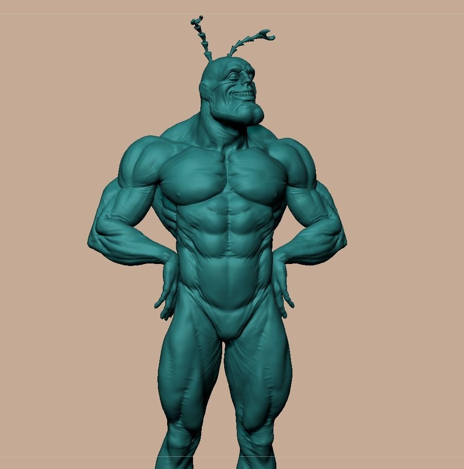The Tick Statue 3D print model_6