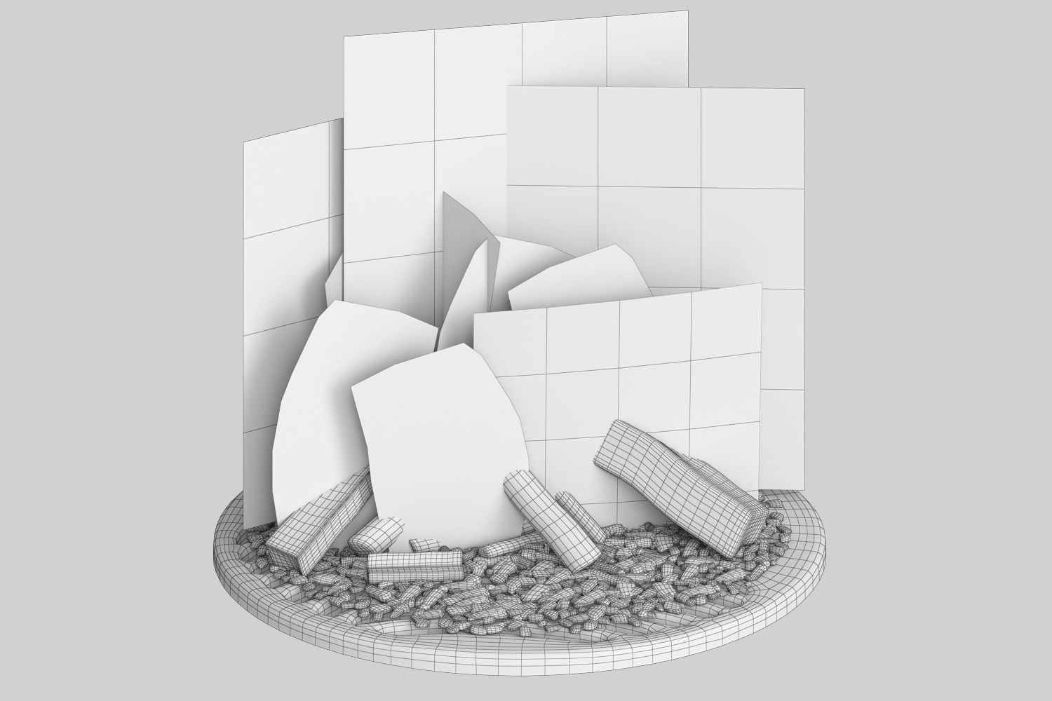 Bonfire fire pit 3D model_3