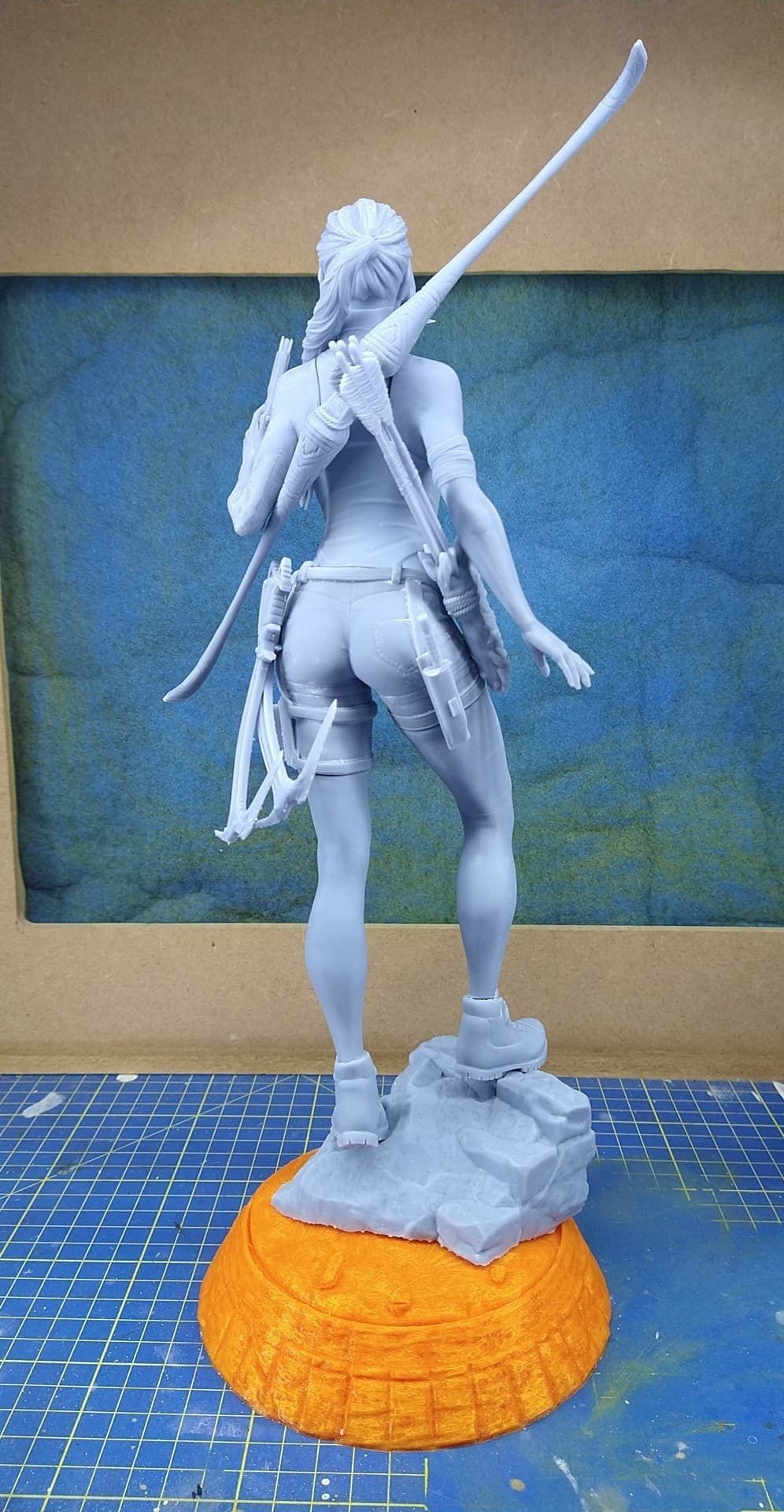 Lara Croft Tomb Raider FanArt Statue 3D print model_4