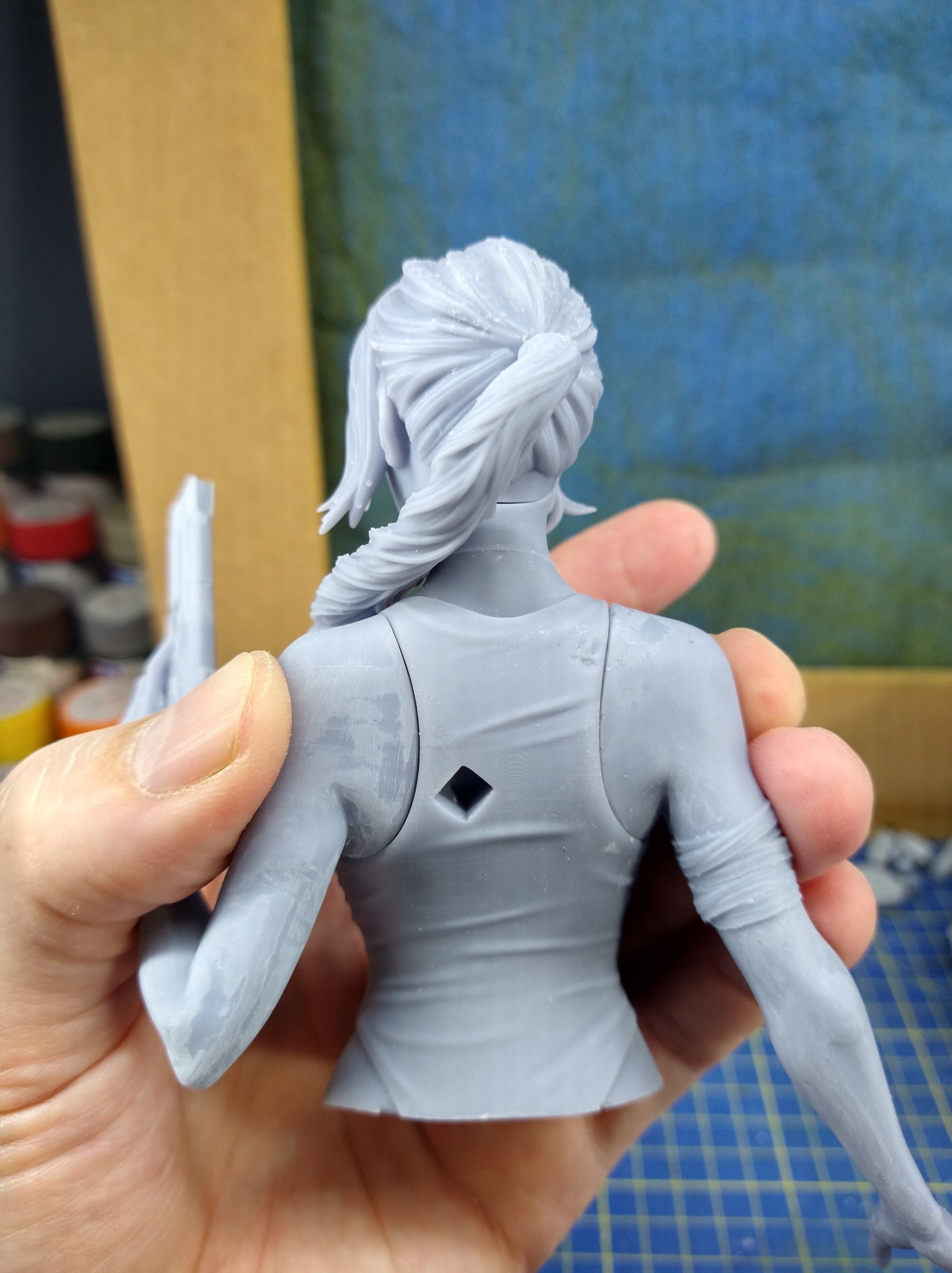 Lara Croft Tomb Raider FanArt Statue 3D print model_7