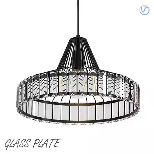 GLASS PLATE PENDANT SERTOP 3D model