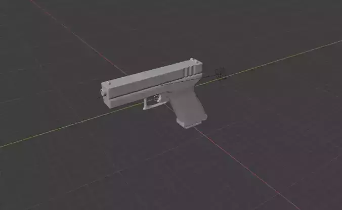 Low Poly Glock gun