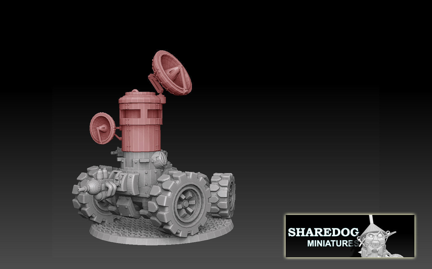 Tank Turret Pillboxes 3D print model_6