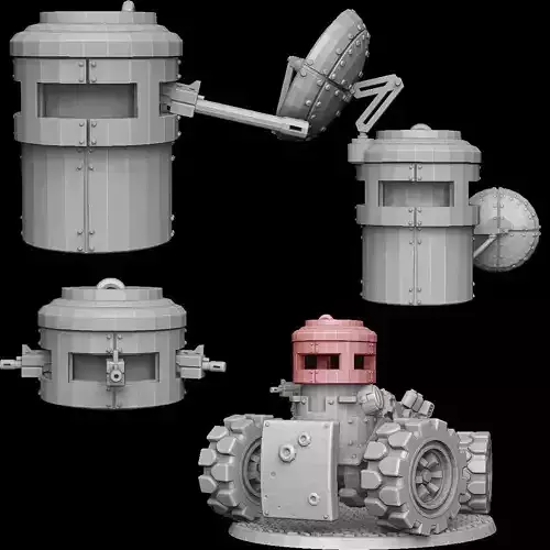 Tank Turret Pillboxes 3D print model