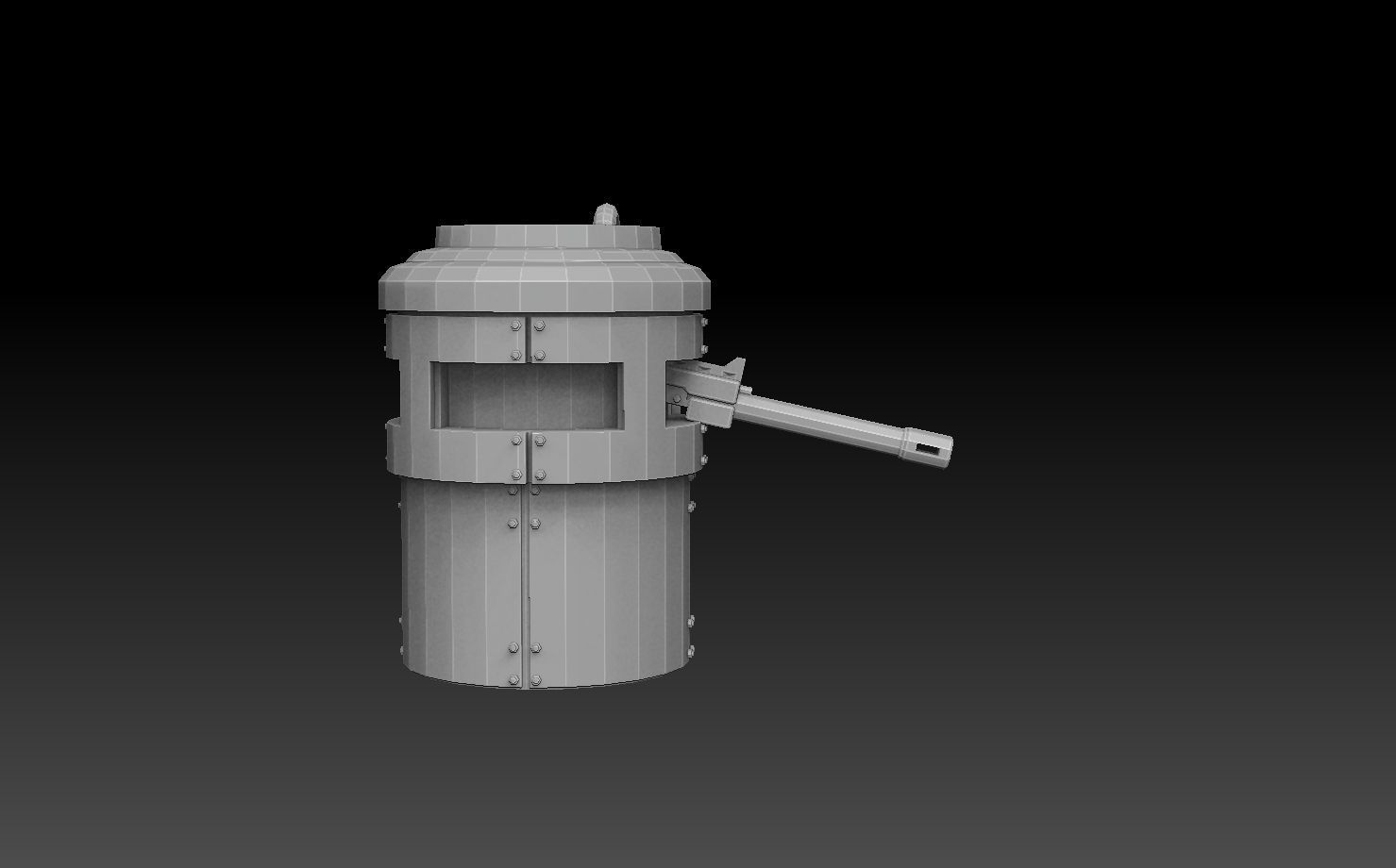 Tank Turret Pillboxes 3D print model_2
