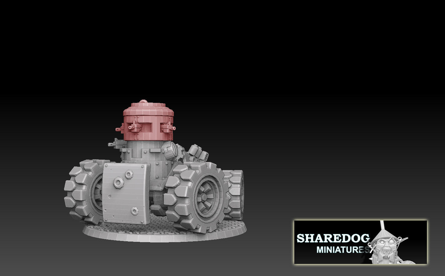 Tank Turret Pillboxes 3D print model_8