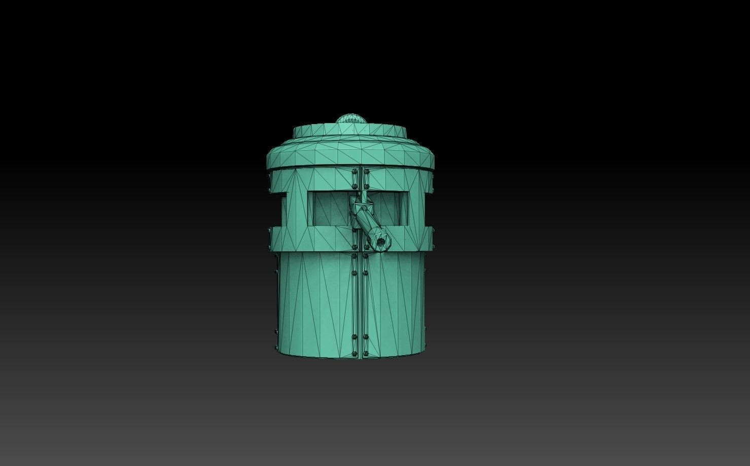 Tank Turret Pillboxes 3D print model_24