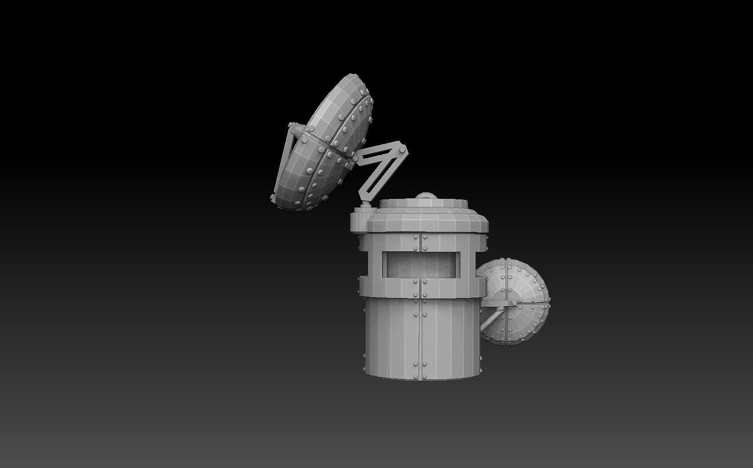 Tank Turret Pillboxes 3D print model_1