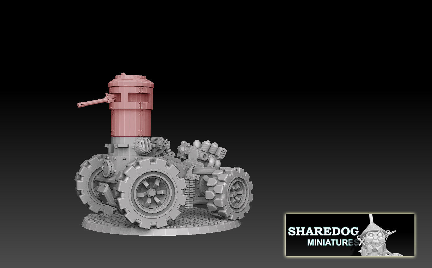 Tank Turret Pillboxes 3D print model_9