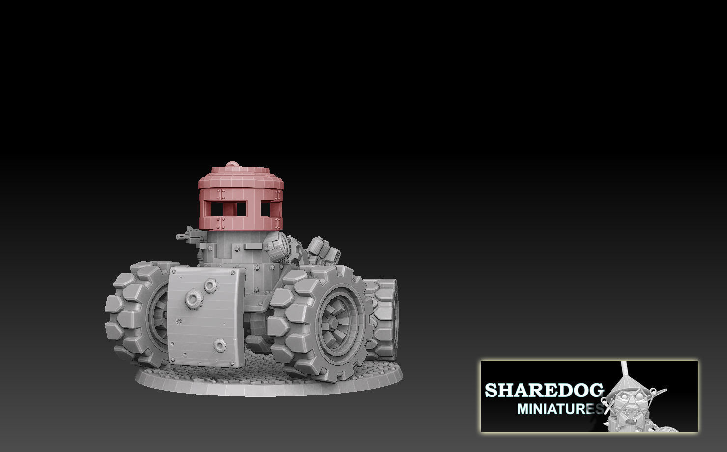 Tank Turret Pillboxes 3D print model_7