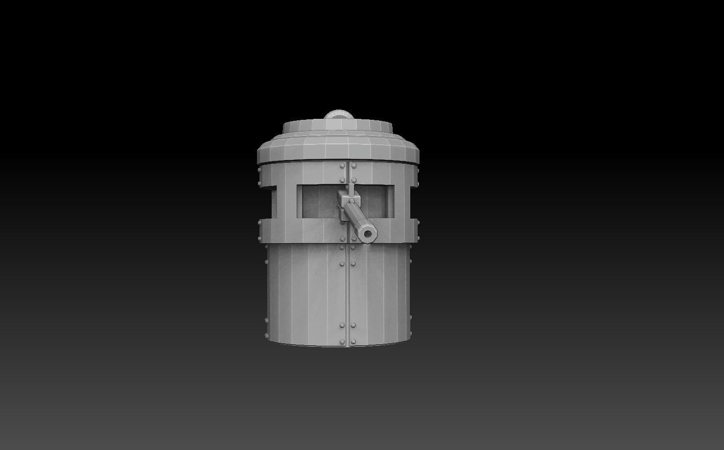 Tank Turret Pillboxes 3D print model_23